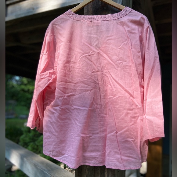 CATO WOMAN US plus size 18/20W. 100% cotton. Pink tunic top. - Picture 3 of 12